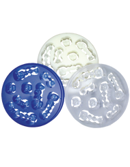 PMMA BioStar - Fräsbare und rückstandslos ausbrennbare PMMA Kunststoffe (Polymethylmethacrylat) zur Verwendung in der herkömmlichen Gusstechnik.