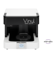 Vinyl Open Air - Der Vinyl Open Air ist ein echter Hingucker und der einzige komplett offene Scanner der Vinyl-Serie von smart optics. Seine 180°-Öffnung bietet dem Nutzer bei der täglichen Arbeit enorm viel Platz für das Einstellen der Modelle.